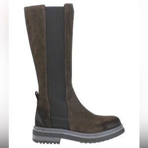 Emanuele Crasto ITALY Leather Tall Pull On Boots